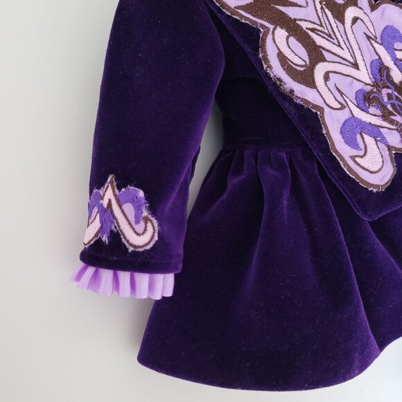 New Custom Handmade Irish Dancing Velvet Solo Dress Outfit For 18 Inch Dolls - Picture 7 of 10